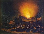 Egbert van der Poel, Fire in a Village